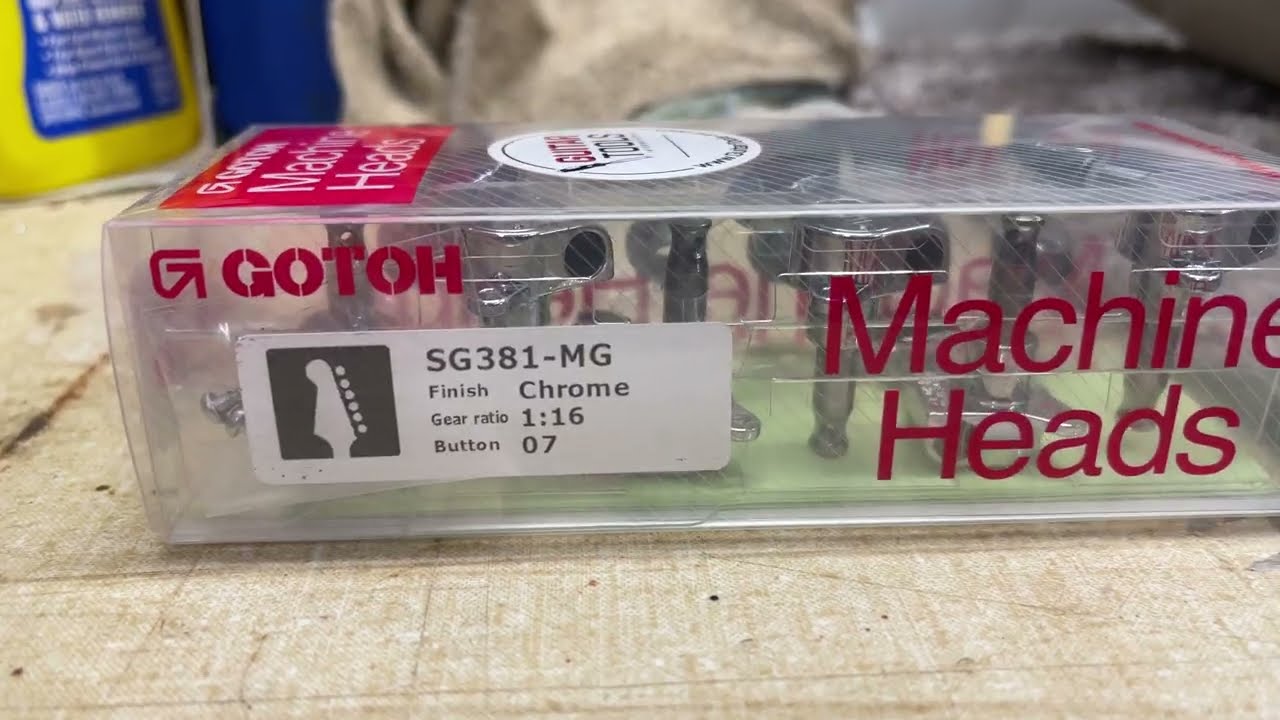 Gotoh Left Handed (6 in line) Locking Tuners