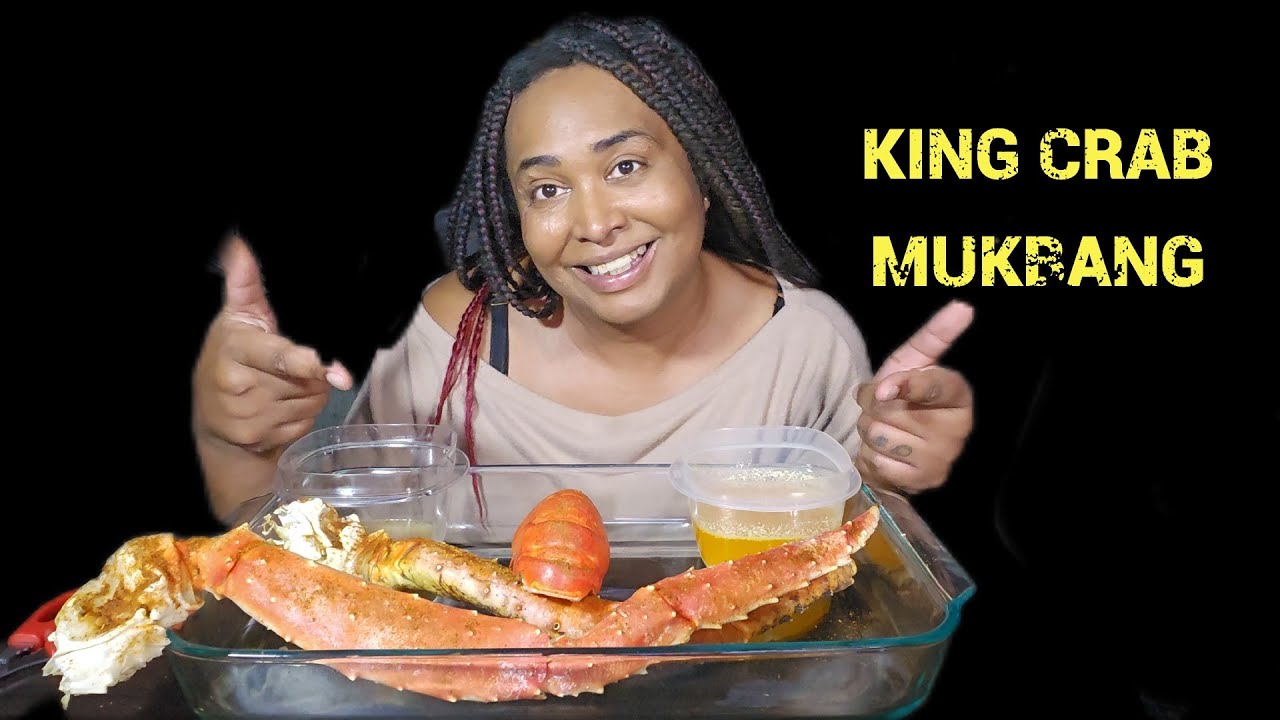 Quick Bed Time Snack | King Crab Mukbang | Garlic Butter Sauce