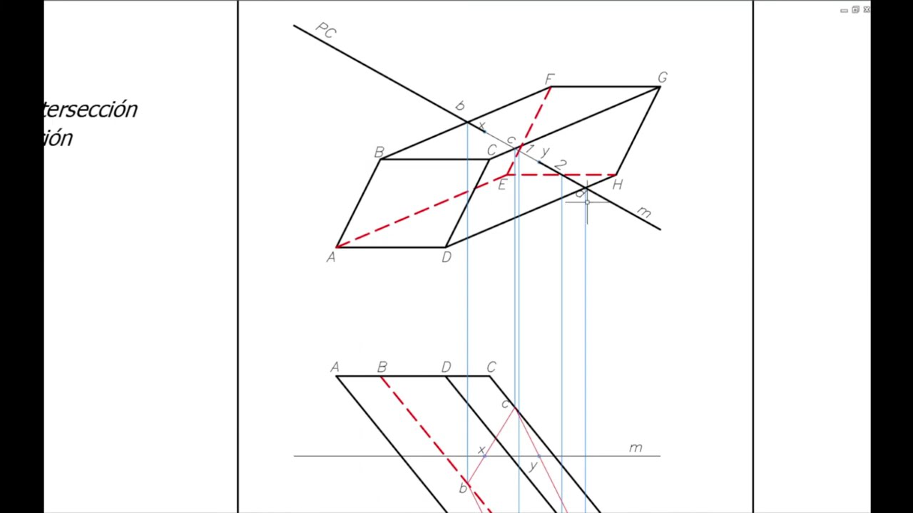INTERSECCI&Oacute;N prisma con recta