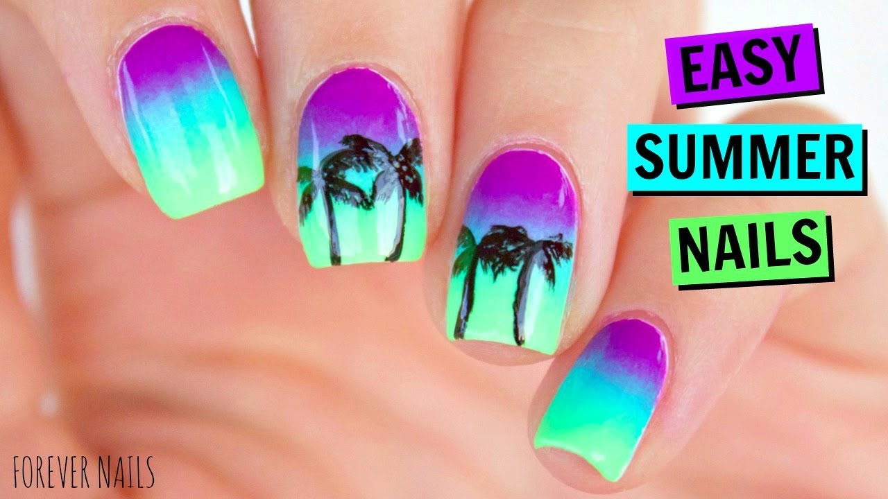 EASY SUMMER NAILS