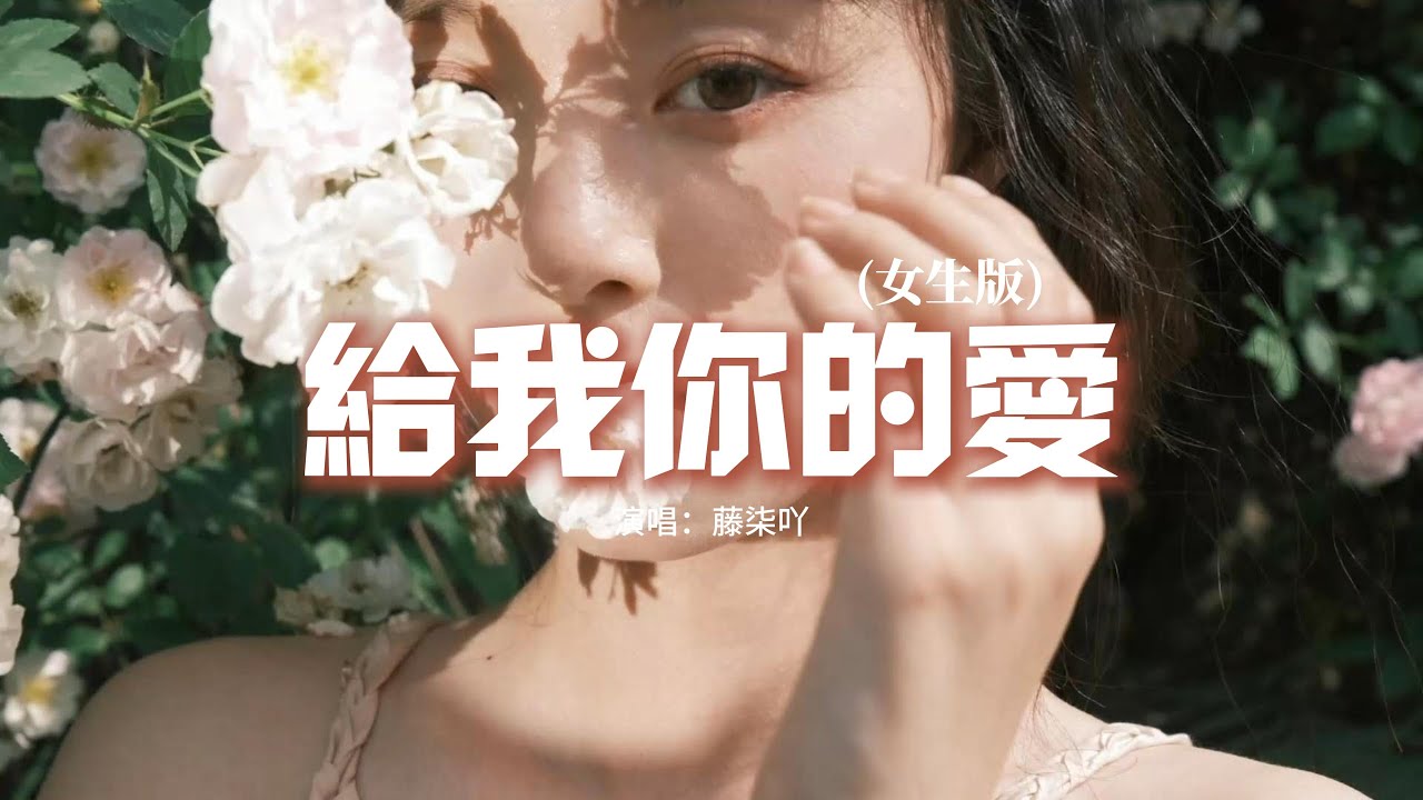 藤柒吖 - 給我你的愛 (女生版)『給我你的愛讓我陪着你去未來，給我你的愛手拉着手不放開。』【動態歌詞MV】