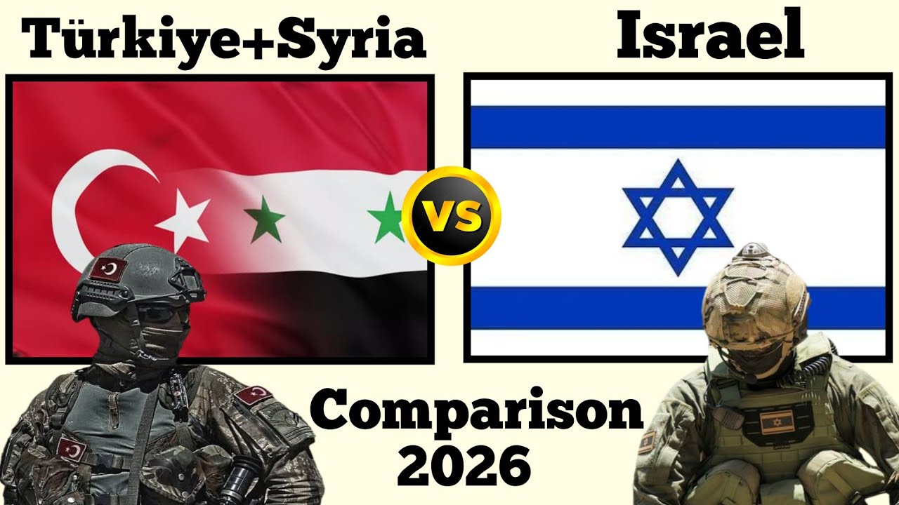 T&uuml;rkiye Syria vs Israel Military Power 2026 | Israel vs Turkey Military Power Comparison 2026