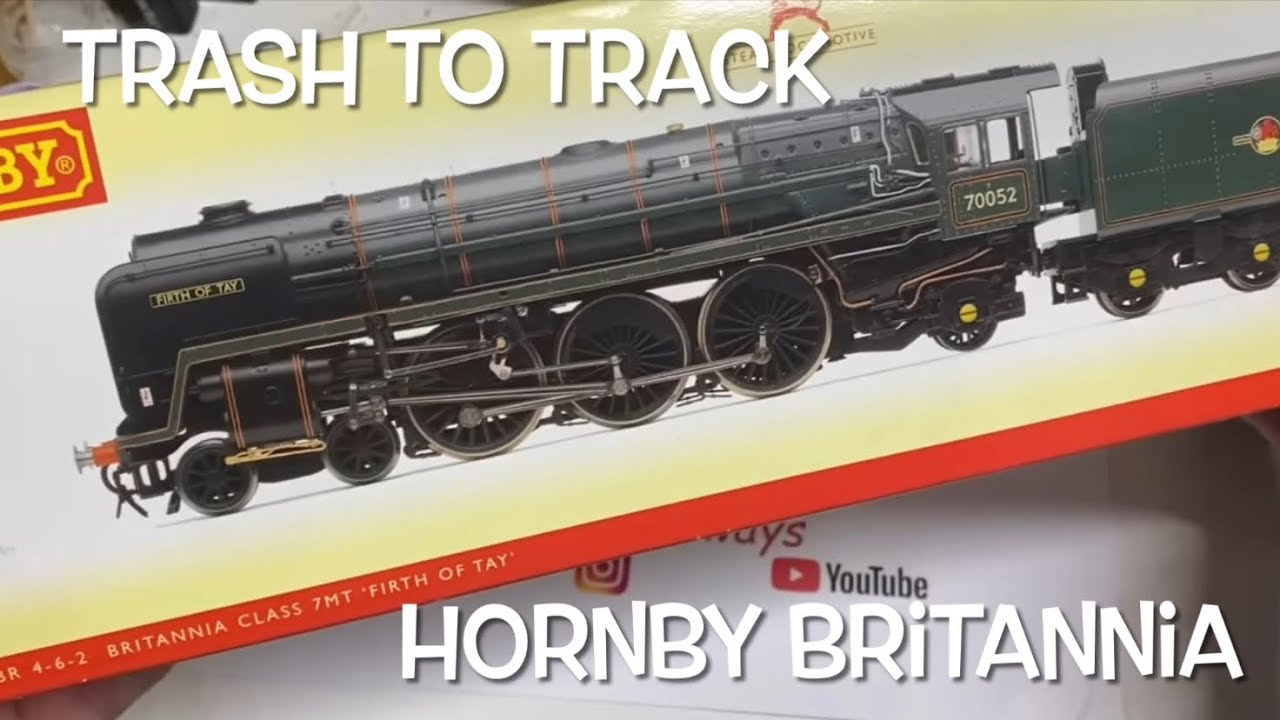 Trash to Track. Episode 33. Hornby Britannia Loco drive.