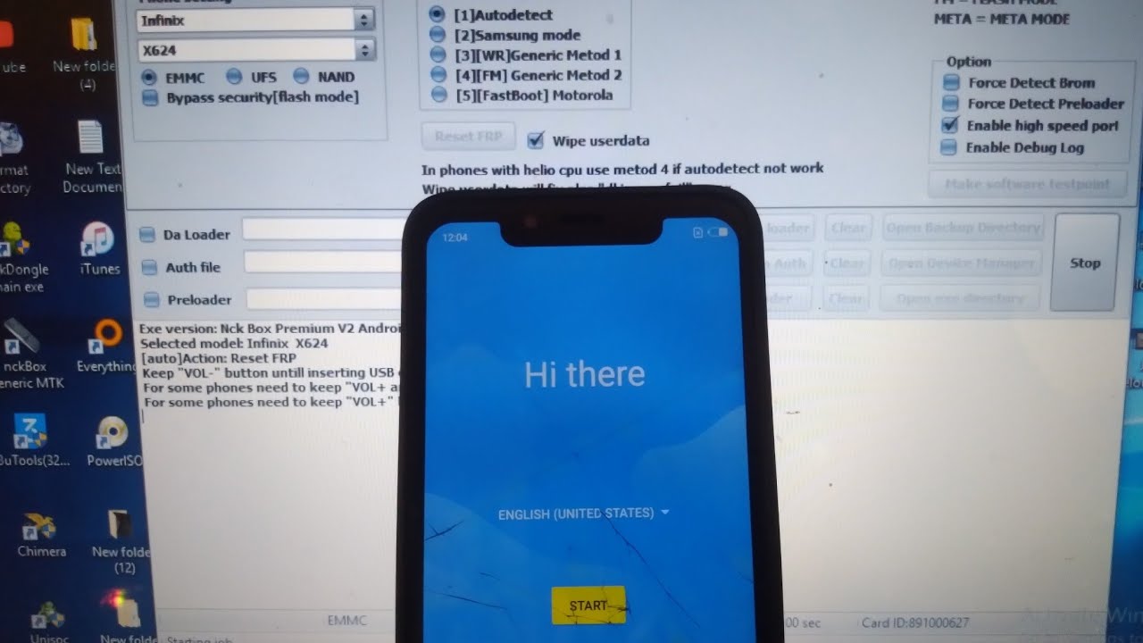 INFINIX HOT 7 FRP RESET BY NCK PRO
