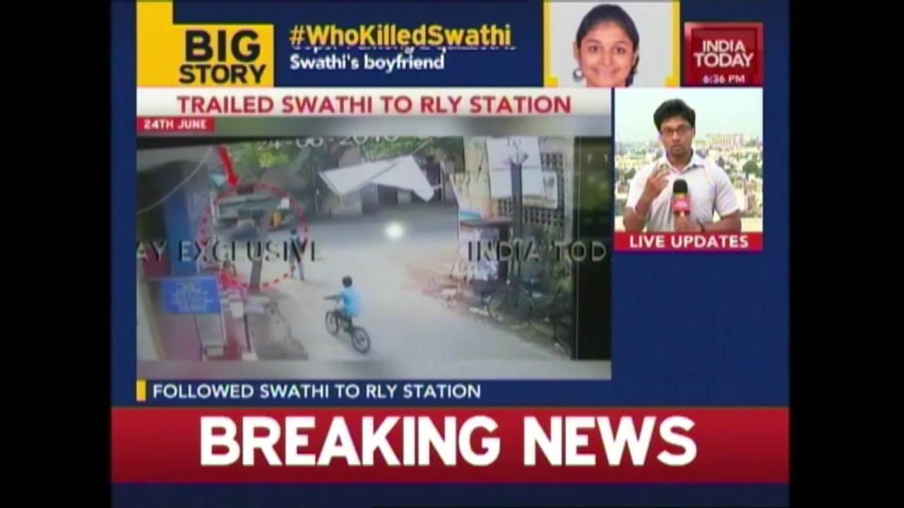 Chennai Techie, Swati's Killer Trailing Her Caught On Camera
