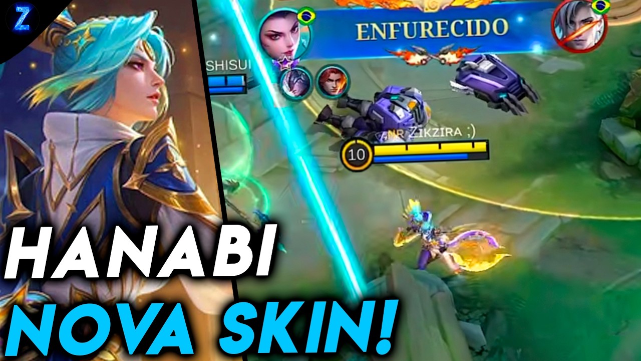 QUAL SKIN VOCÊ PEGOU?? - HANABI COM A NOVA SKIN!! | Mobile Legends