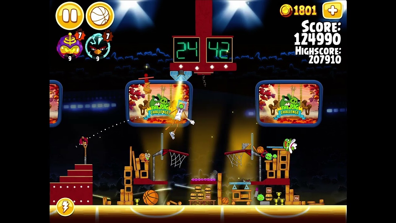 Angry Birds Seasons Ham Dunk: The Finals 🏀🏆✨ All Levels
