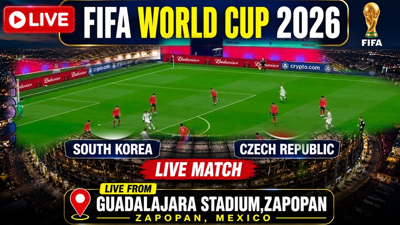 🔴South Korea vs Czechia LIVE: FIFA 2026 World Cup Group Stage  Game 2| Football World Cup 2026