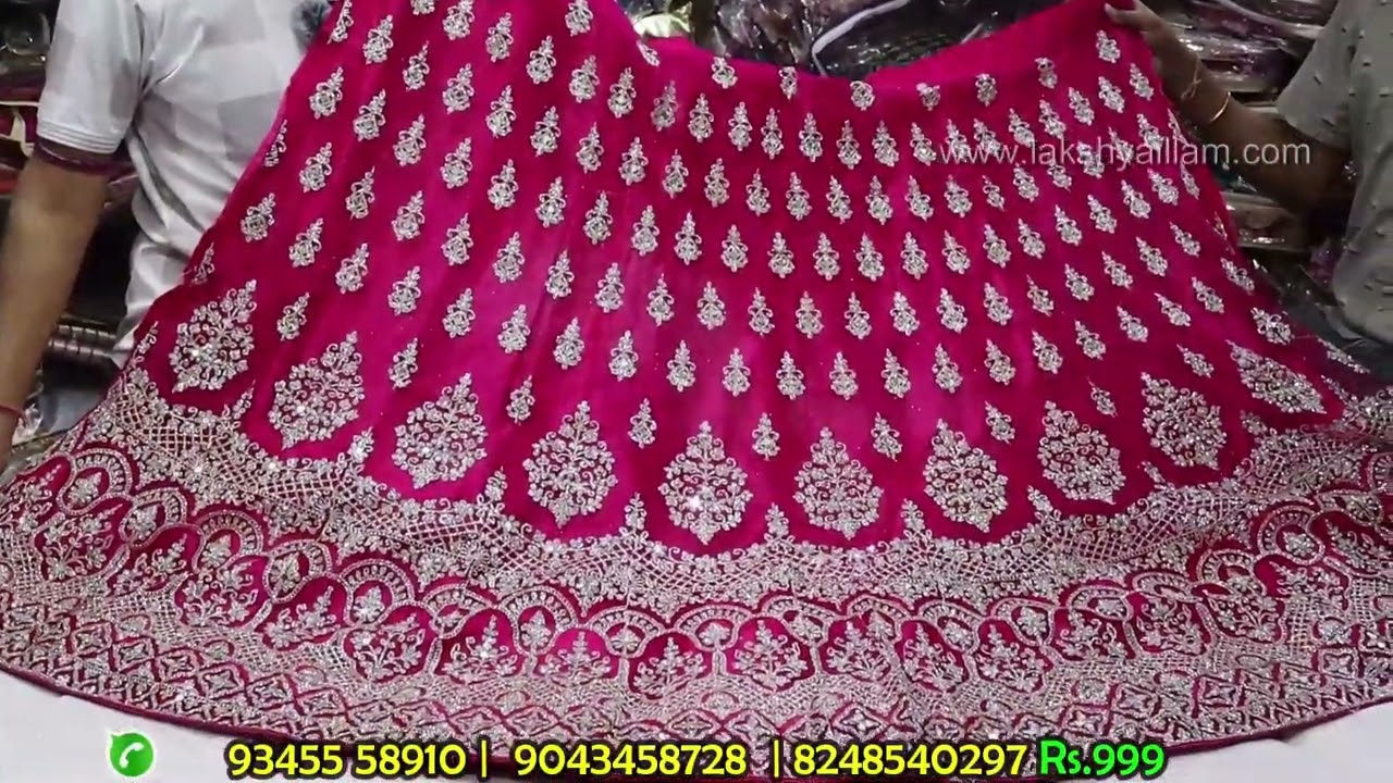 Trending New designer bridal lehenga Sowcarpet lehenga shop