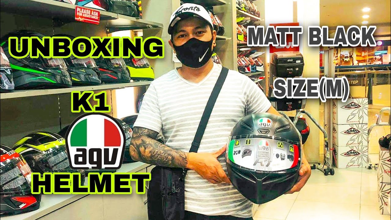 UNBOXING  K1 AGV HELMET  MATT BLACK |  ELY BANOC