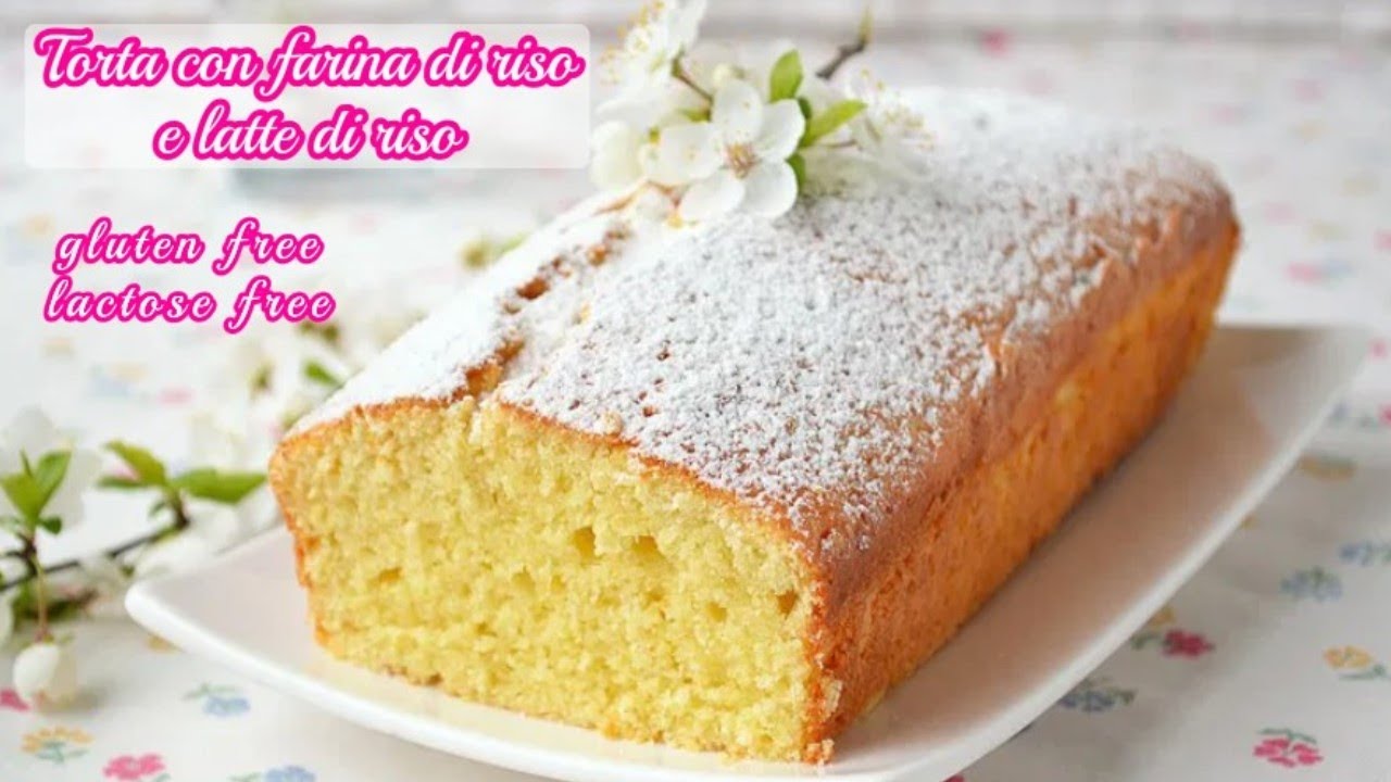 Torta al limone con farina di riso e latte di riso (senza uova)