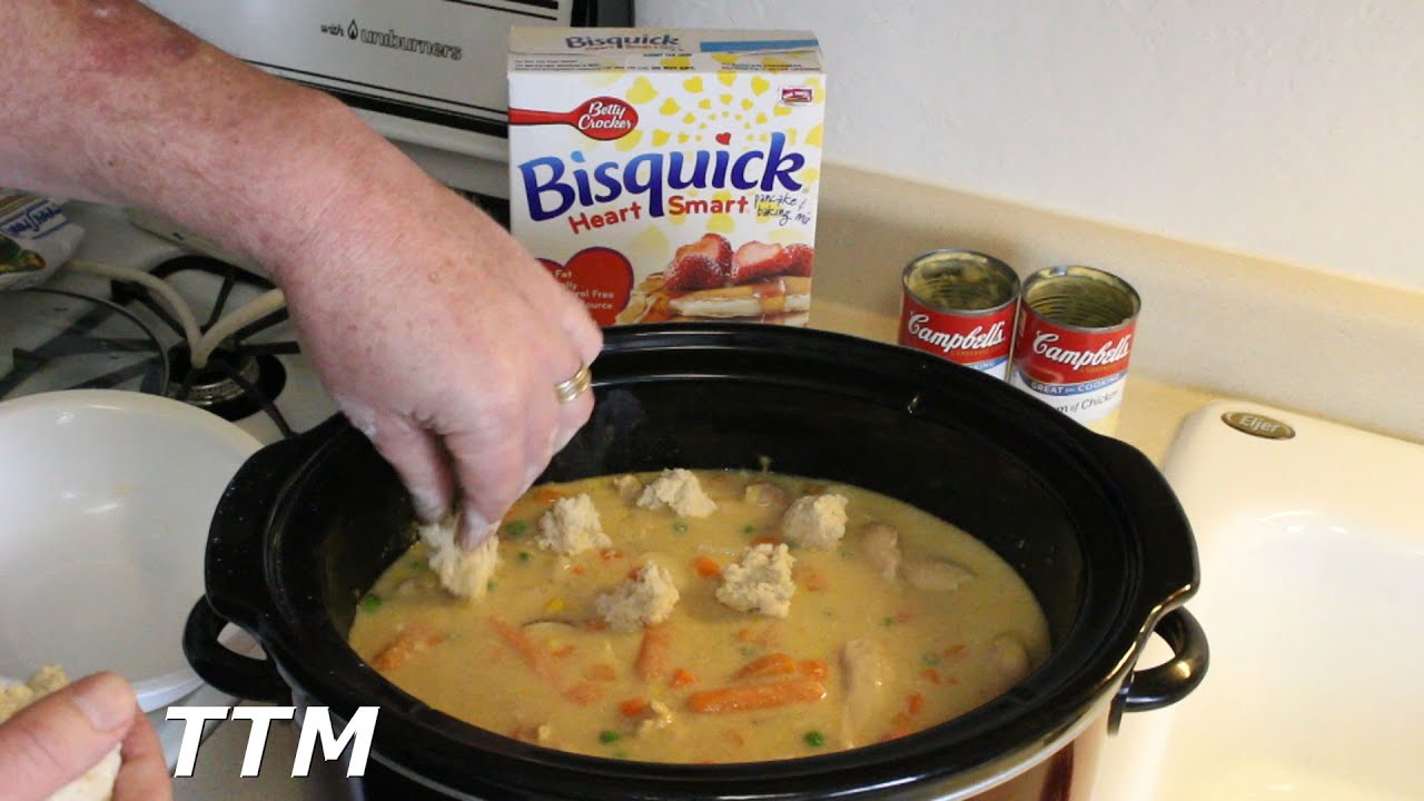 How to Make Crock Pot Chicken and Dumplings~Slow Cooker Chicken Pot Pie