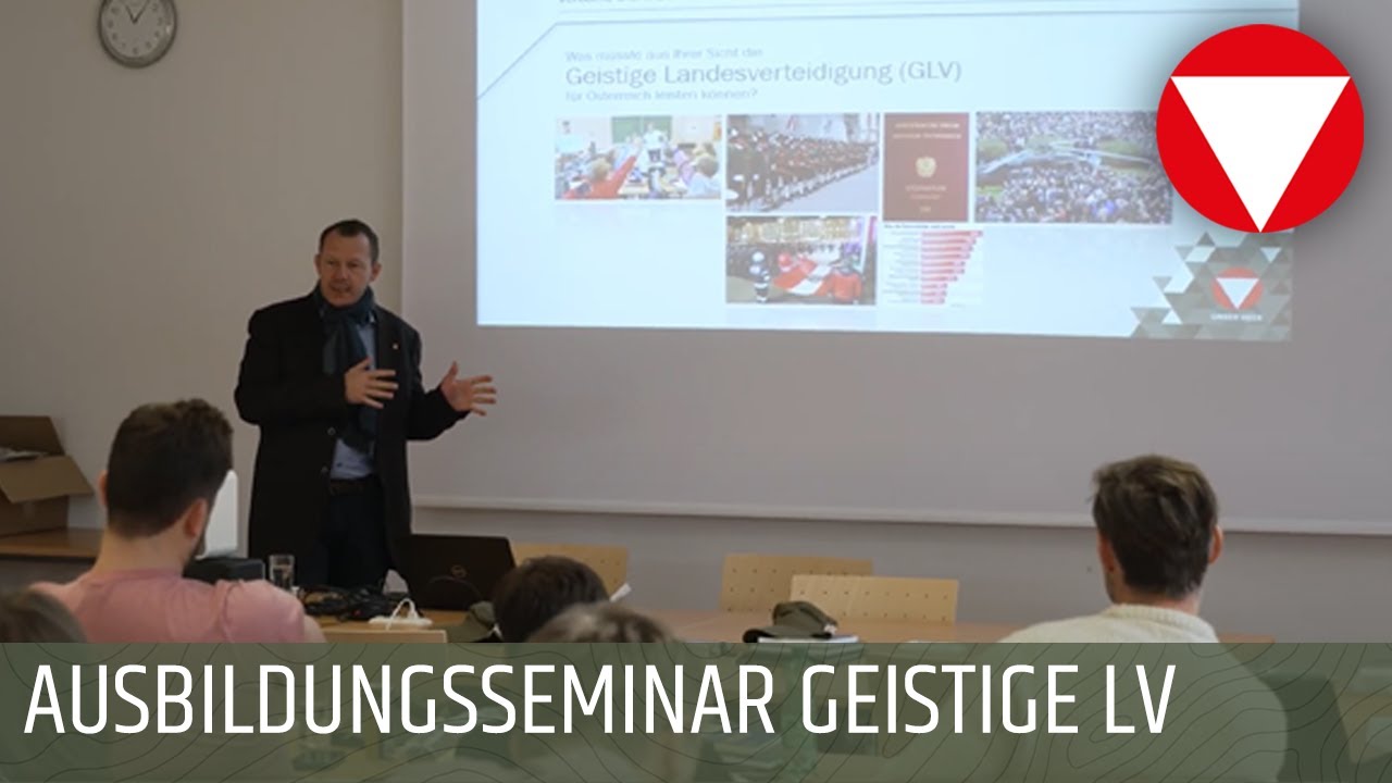 Ausbildungsseminar &bdquo;Informationsoffizier/extern&ldquo; f&uuml;r Geistige Landesverteidigung