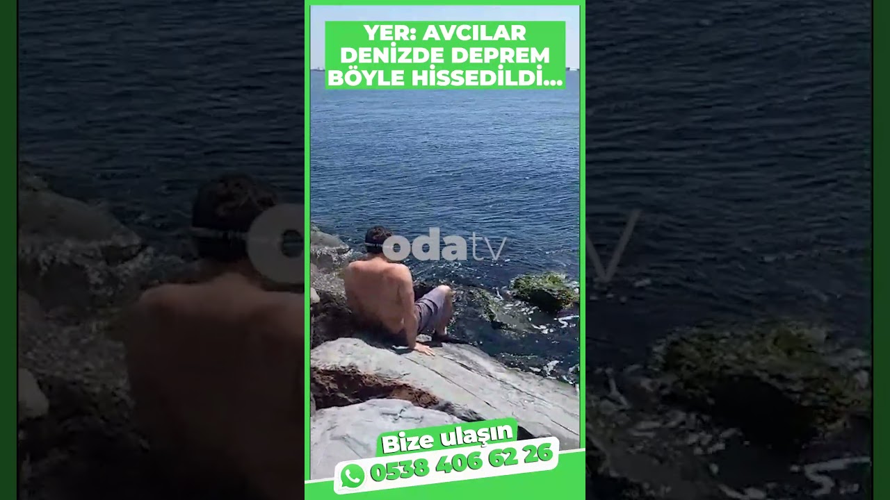Yer: Avcılar... Denizde deprem b&ouml;yle hissedildi #shorts