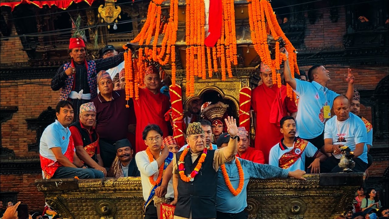 2nd day of Kumari Rath Yatra 2081 | Yenya Punhi #lakhey #indrajatra #kumari  #ganesh #bhairav