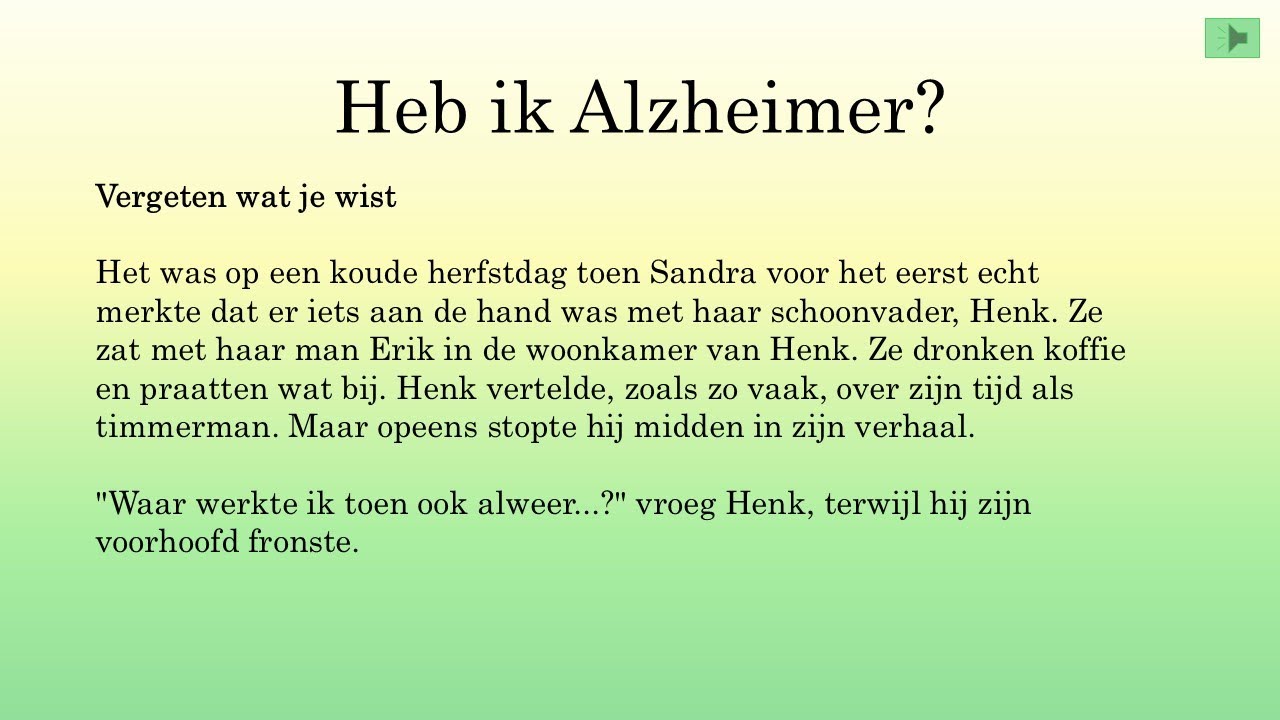 Heb ik Alzheimer?