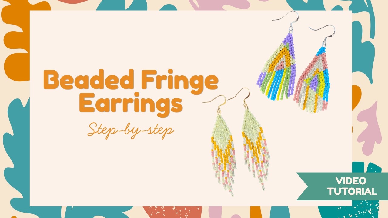 Beaded Fringe Earring Tutorial by cedarlilie