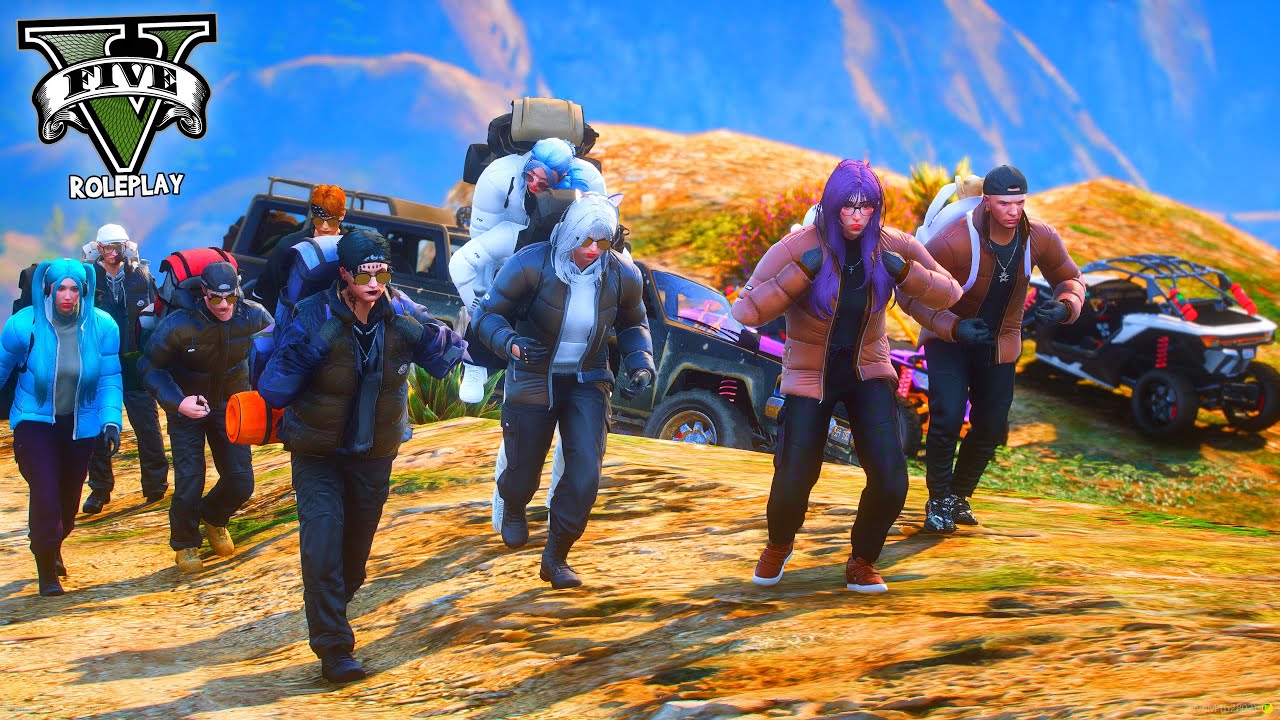 OFFROAD ADVENTURE HIKING KE GUNUNG TERTINGGI DI GTA 5 ROLEPLAY !!!
