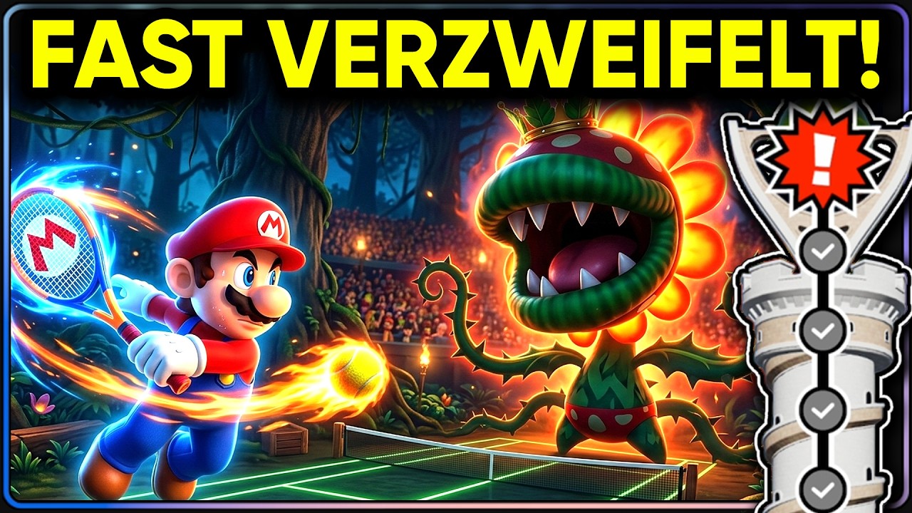 Fortgeschrittenenturm geschafft! 😱 Mutant-Tyranha Bossfight | Mario Tennis Fever Switch 2 Gameplay