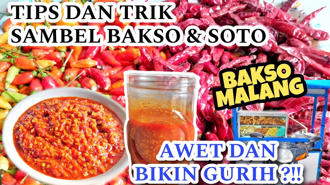 SAYA BOCORKAN RESEP SAMBEL BAKSO TERMANTAP❗️LANGSUNG DARI PENJUAL BAKSO MALANG‼️