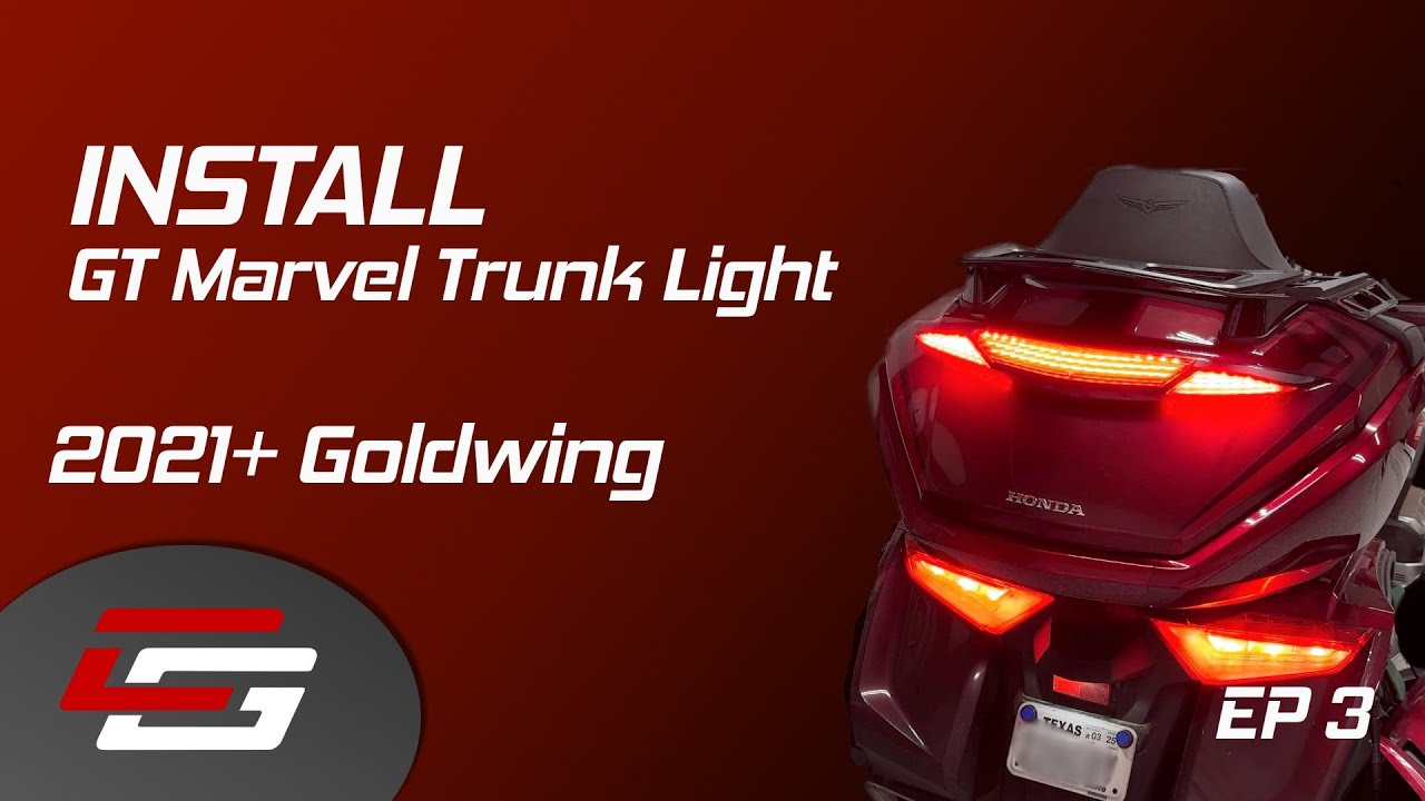 Installing GT Marvel Trunk Light On 2023 Honda Goldwing Tour