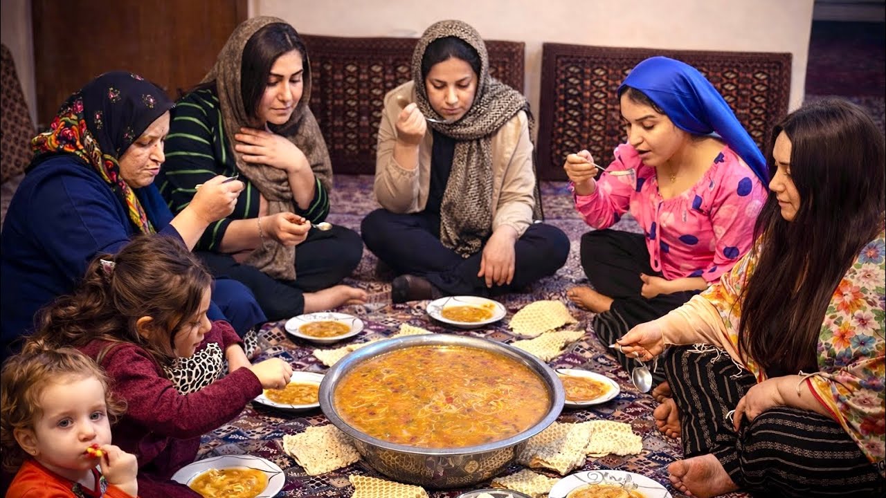 Village Life in Iran Feels Like Home | Family Reunion & Chicken Soup