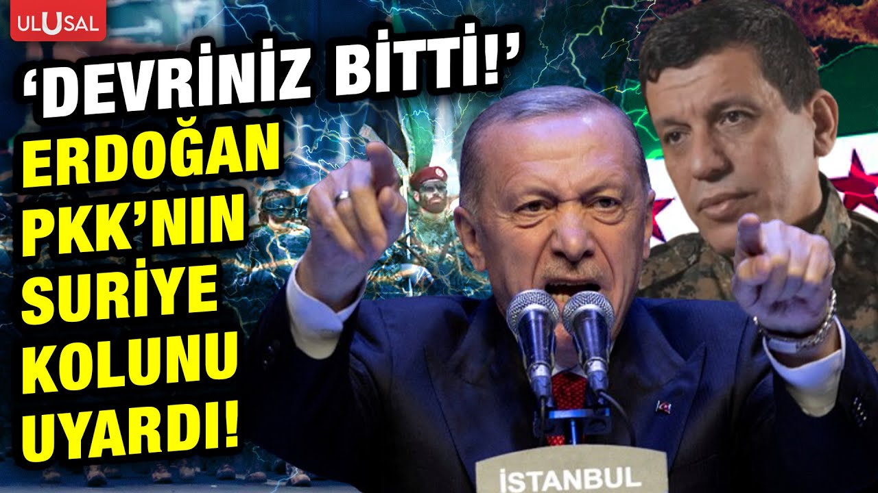 YPG'ye Suriye uyarısı! Erdoğan sert çıktı: "Devriniz bitti!"