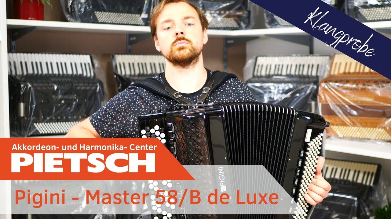 Akkordeon - Pigini Master 58/B de Luxe - B-Griff - Klangprobe