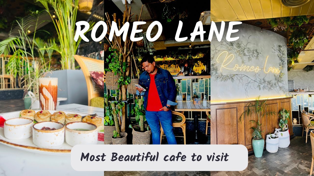 Romeo Lane cafe insummit building Lucknow || Beautiful cafe and best ambiance #viral #vlog #trending