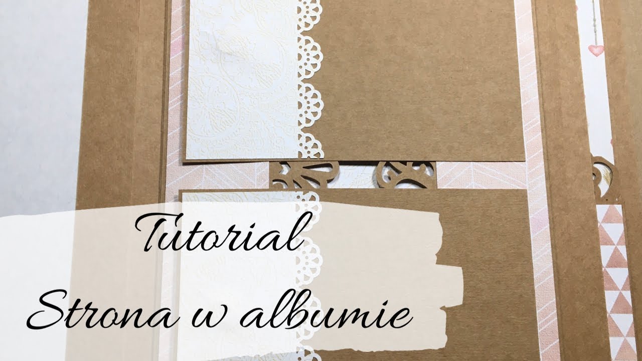 Tutorial: strona w albumie - klapka z matami scrapbooking | Co ja narobiłam!