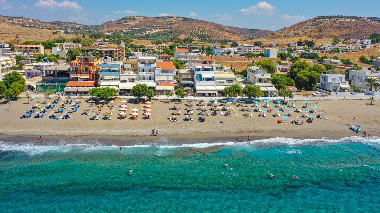 Kalamaki South Heraklion Crete Greece 4K