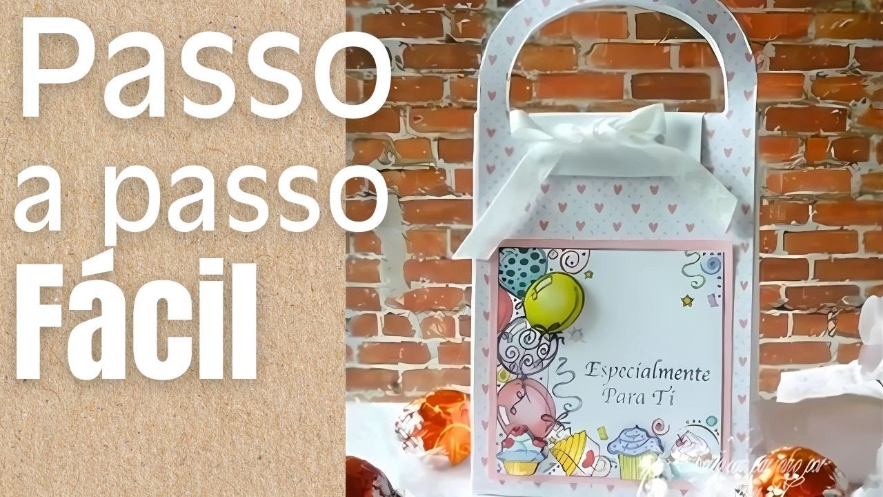 DIY: Saco de Doces com Tema de Festa – Passo a Passo com Molde Grátis