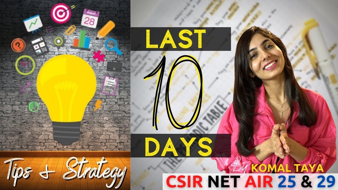 Last 10 days Strategy | CSIR NET