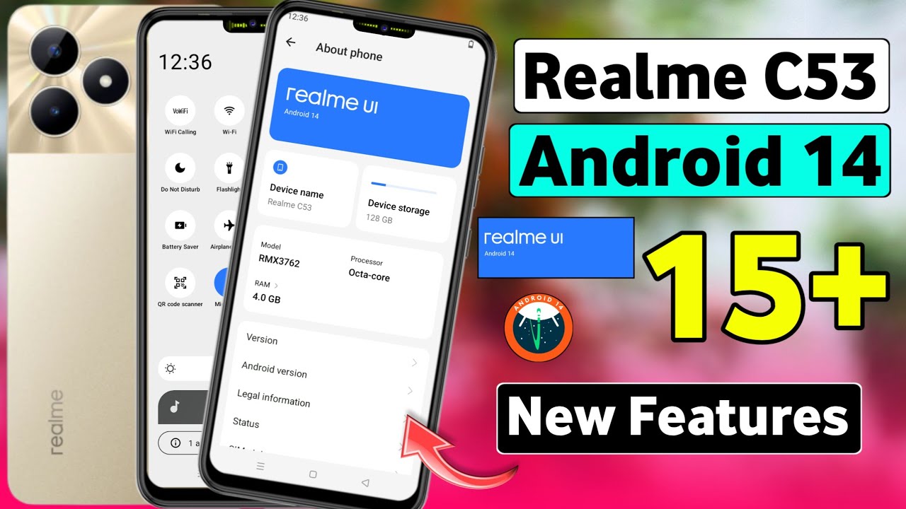 Realme C53 Android 14 15+ New Features | 15+ New Features After Android 14 Update In Realme C53
