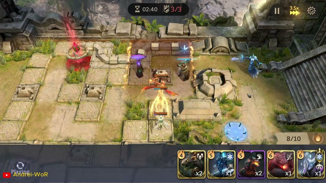 Ice Captain Attack vs Nastya + Nezha + Valara GvG Counter | Keep Map