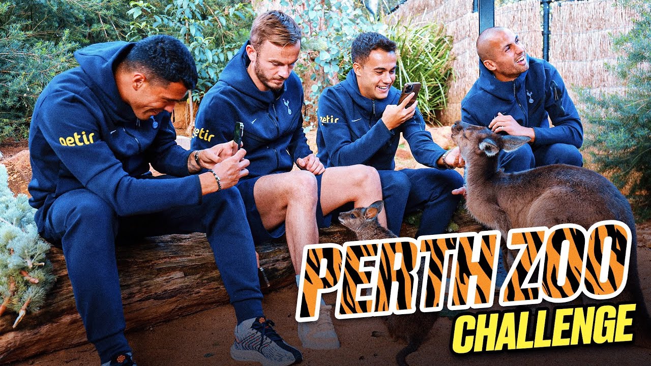 TOTTENHAM HOTSPUR PLAYERS ARE ZOOKEEPERS FOR A DAY IN AUSTRALIA!