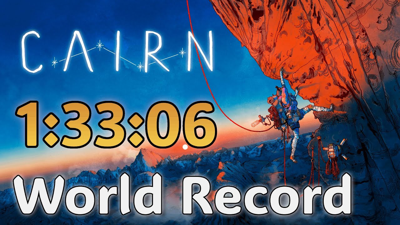 Cairn Speedrun in 1:33:06 - World Record (Free Solo)