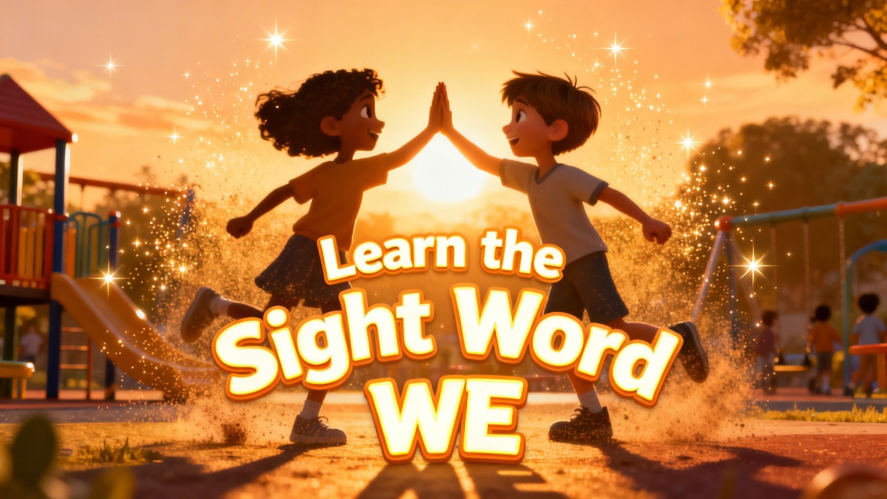 Learn the Sight Word WE | Learn to Read | Preschool & Kindergarten | Sight Word Song for Kids