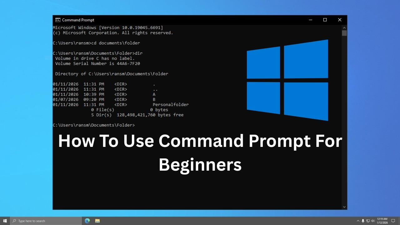 How To Use Command Prompt For Beginners