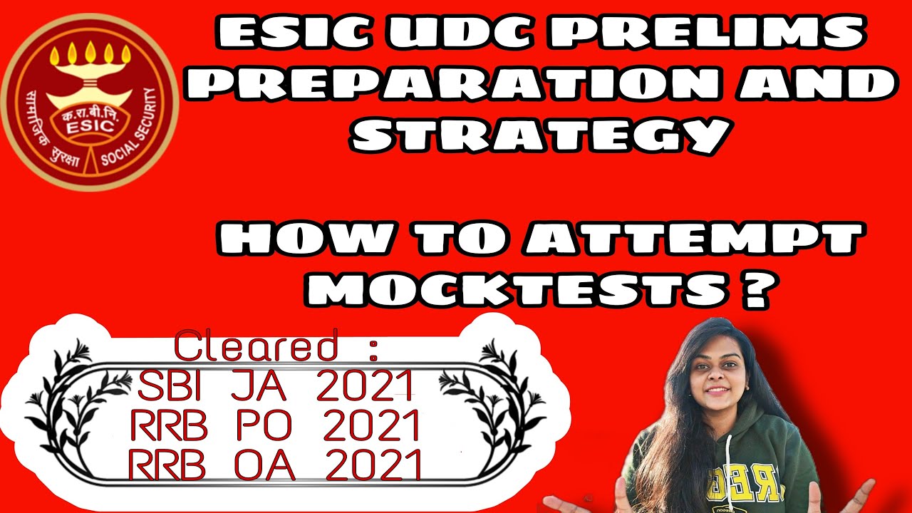 ESIC UDC 2022 PRELIMS PREPARATION AND STRATEGY 😃🔥