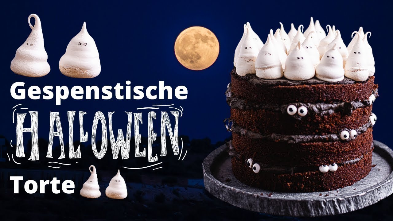 So backst Du eine Geister Halloween Torte