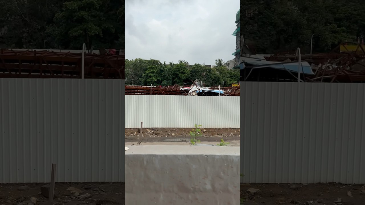 Gathkopar hoarding collapse site #hoarding #crash #rip #emotional #ytshorts