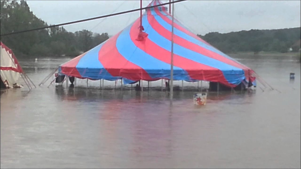 Hochwasser in Höchstadt an der Aisch - 1.6.13 (Überflutung) Full HD