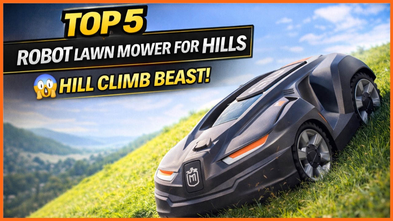 ✅ Top 5 Best Robot Lawn Mower For Hills 2026 🔥 | Cuts Steep Slopes With Ease!
