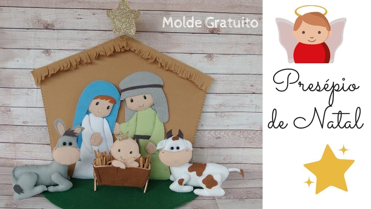 Como fazer Presépio de Natal- Artesanato em Feltro (Repostado)