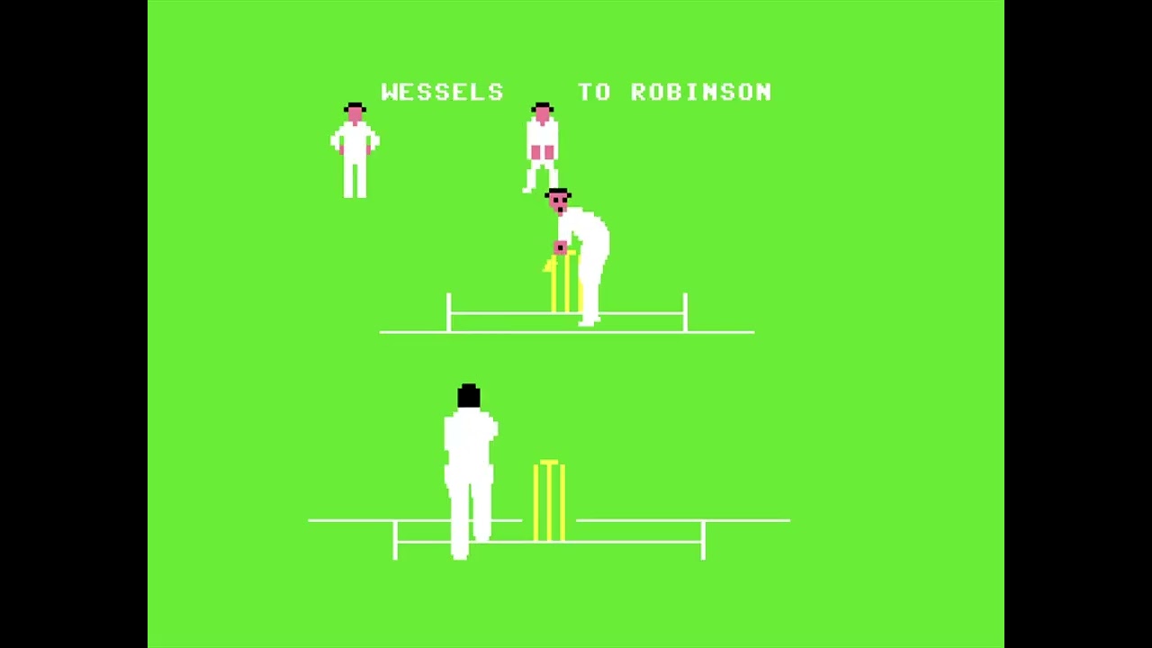 Data Driven Gamer: Graham Gooch's Test Cricket (Audiogenic Software, 1985 Commodore 64, 50fps)