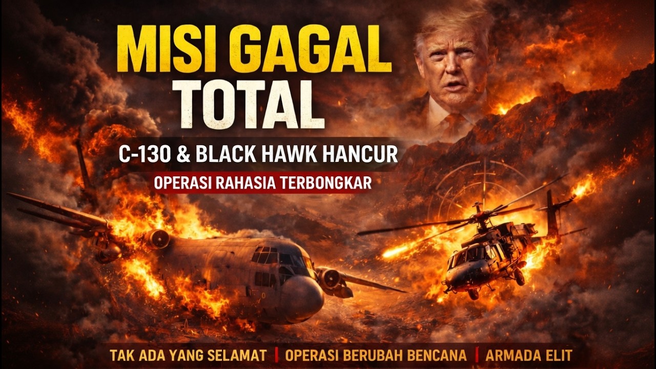 V - 139 | Perang Hari ke-37: Misi Rahasia AS Gagal &mdash; C-130 & Black Hawk Hancur di Iran