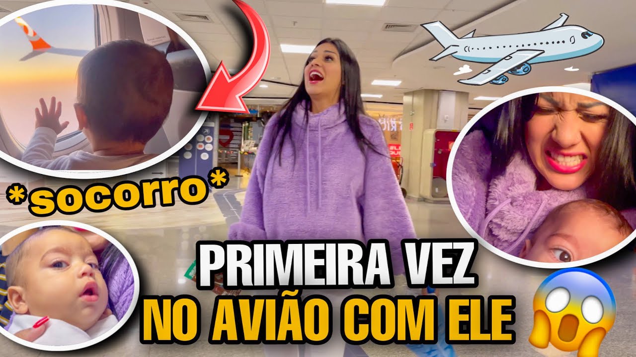 MEU FILHO NO AVIÃO PELA PRIMEIRA VEZ! ✈️ *SENTI MUITO MEDO* 😭