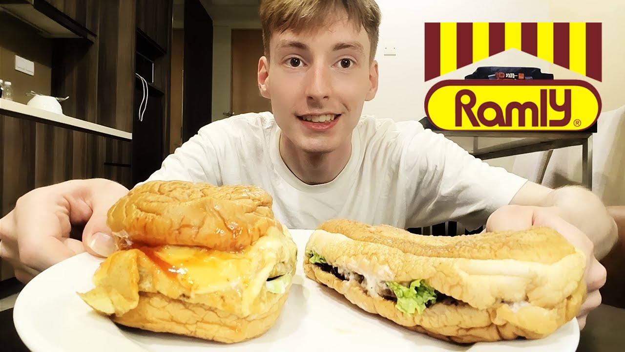 Рамли Бургер Малайзия МУКБАНГ⭐⭐⭐⭐⭐