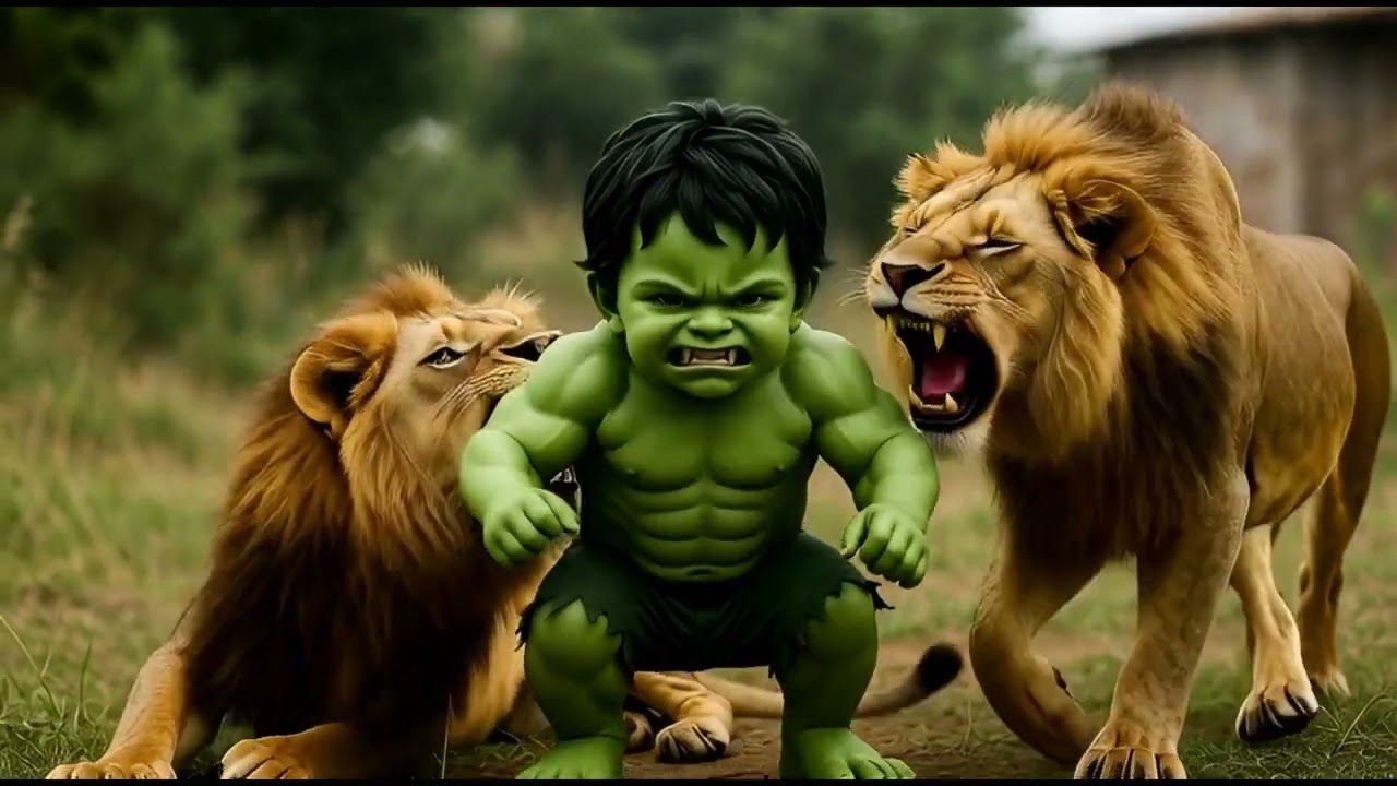 Hulk and His Baby Were Attacked by Two Lion - A Clear Fox Betrayed 